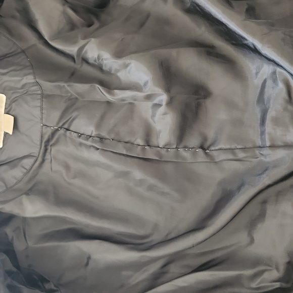 Michael Kors Long Black Winter Coat Large Hooded - Picture 14 of 16